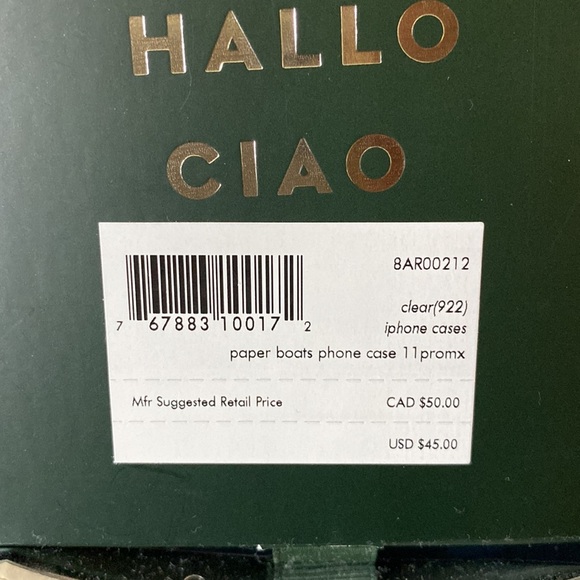 NIB Kate Spade paper boat phone case for iPhone 11 Pro Max - Picture 4 of 5